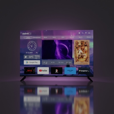 購入 Android TV Platform Smart LED TV with DVB-T2 Digital Tv Standard and Advanced Technology online manufacture