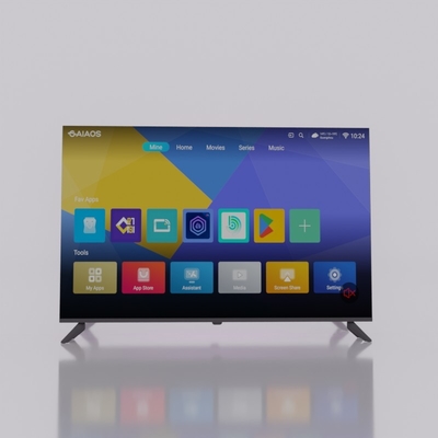 最先端のエンターテインメントのためのマルチメディア言語とAndroid TVスマートプラットフォーム搭載高度LEDテレビ